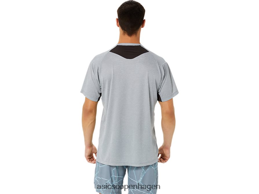 Asics kortærmet top med gel-cool print pladestenslyng Z206F61421