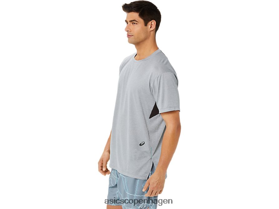 Asics kortærmet top med gel-cool print pladestenslyng Z206F61421