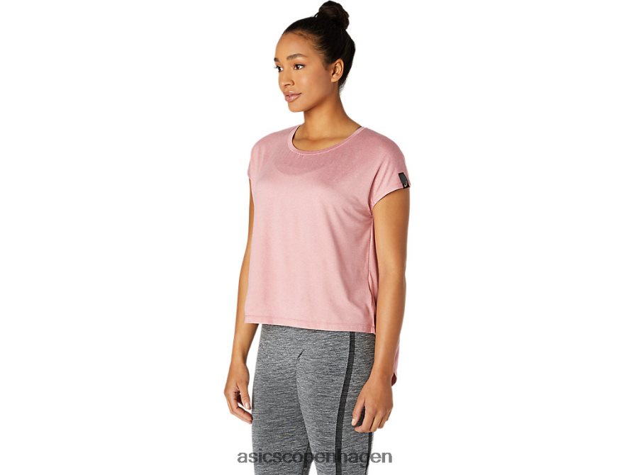 Asics kortærmet top røgfarvet rose Z206F63668