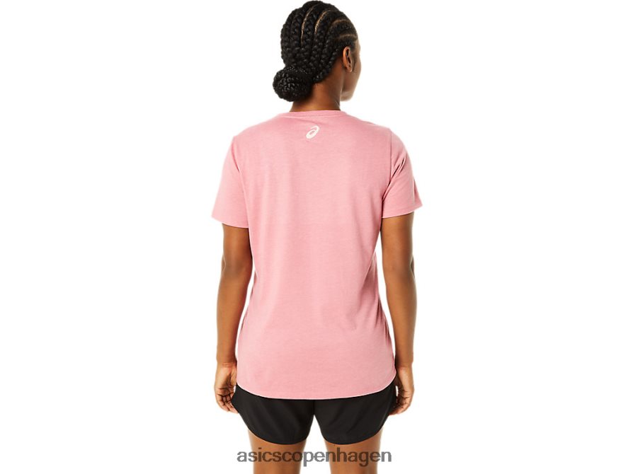 Asics kortærmet v-udskæring røget rosenlyng Z206F63707