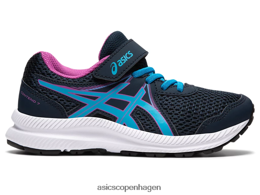 Asics kæmpe 7 førskole fransk blå/digital aqua Z206F64549