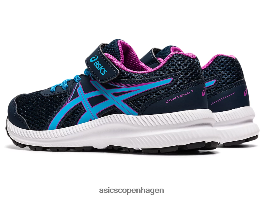 Asics kæmpe 7 førskole fransk blå/digital aqua Z206F64549