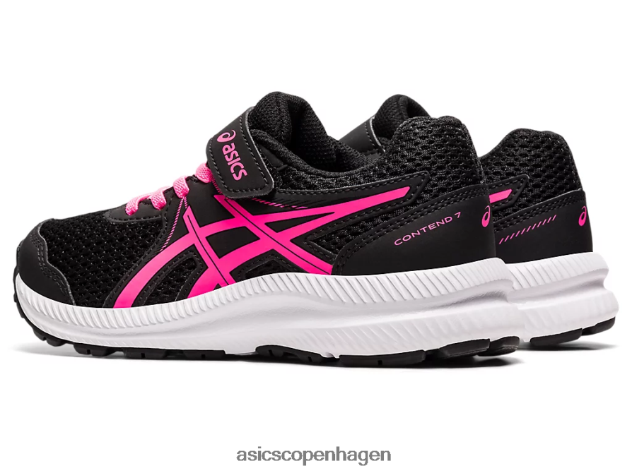 Asics kæmpe 7 førskole sort/hot pink Z206F64541