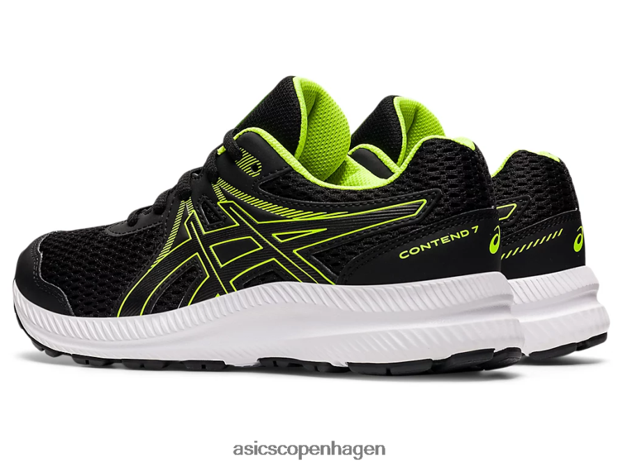 Asics kæmpe 7 klasse skole sort/farlig grøn Z206F64486