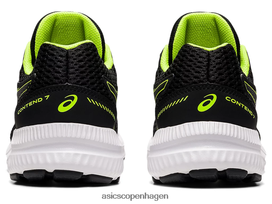 Asics kæmpe 7 klasse skole sort/farlig grøn Z206F64486