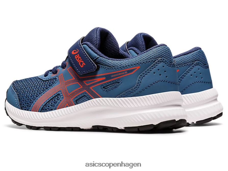 Asics kæmpe 8 førskole azurblå/cherrytomat Z206F64398