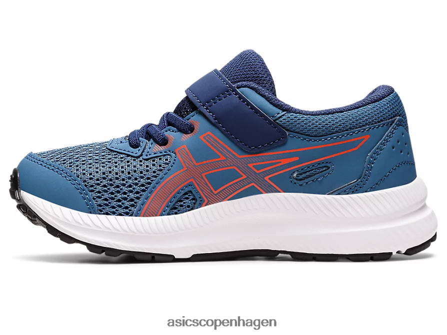 Asics kæmpe 8 førskole azurblå/cherrytomat Z206F64398