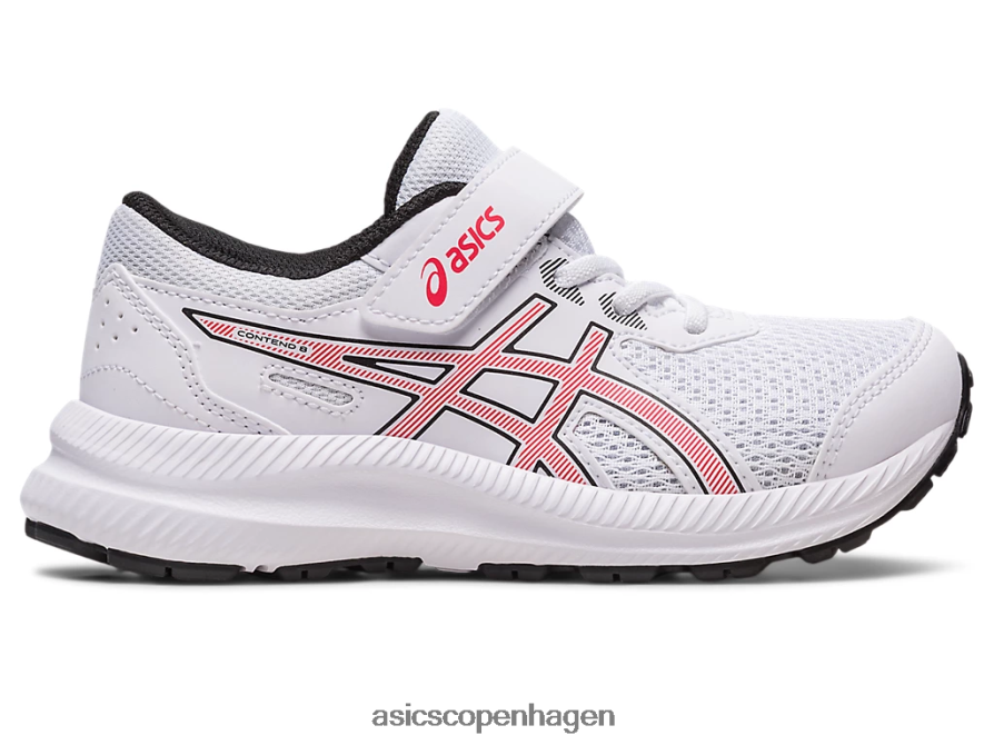 Asics kæmpe 8 førskole hvid/elektrisk rød Z206F64297