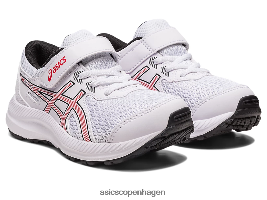 Asics kæmpe 8 førskole hvid/elektrisk rød Z206F64297