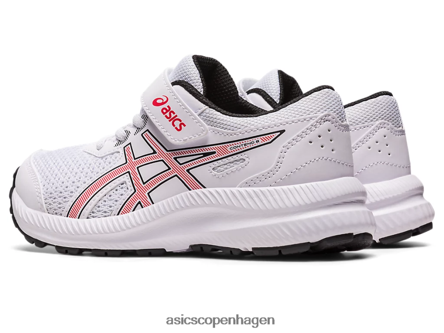 Asics kæmpe 8 førskole hvid/elektrisk rød Z206F64297