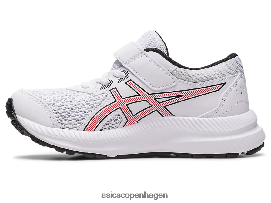 Asics kæmpe 8 førskole hvid/elektrisk rød Z206F64297