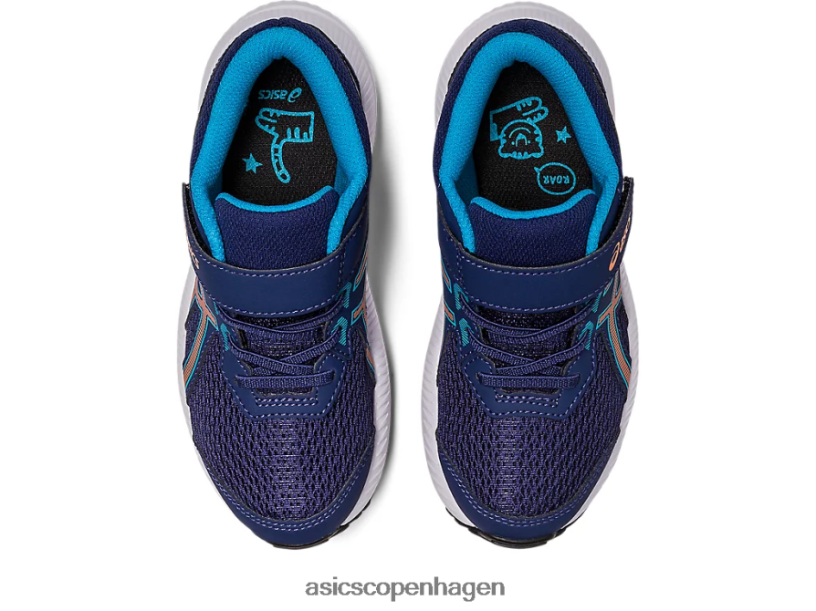 Asics kæmpe 8 førskole indigo blå/sol fersken Z206F64252