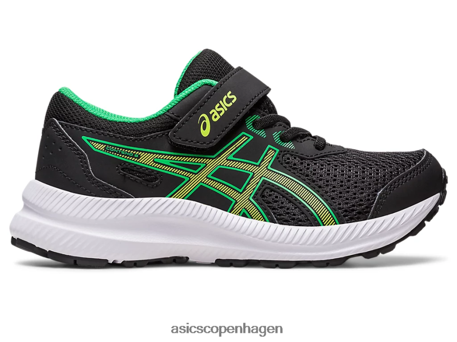 Asics kæmpe 8 førskole sort/limeskal Z206F64243