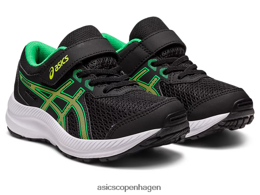 Asics kæmpe 8 førskole sort/limeskal Z206F64243
