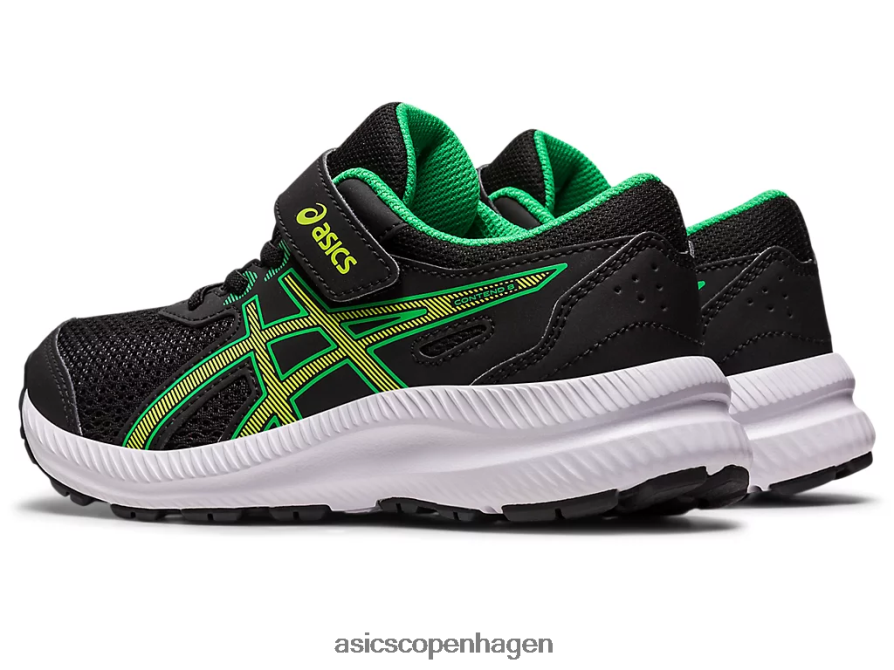 Asics kæmpe 8 førskole sort/limeskal Z206F64243