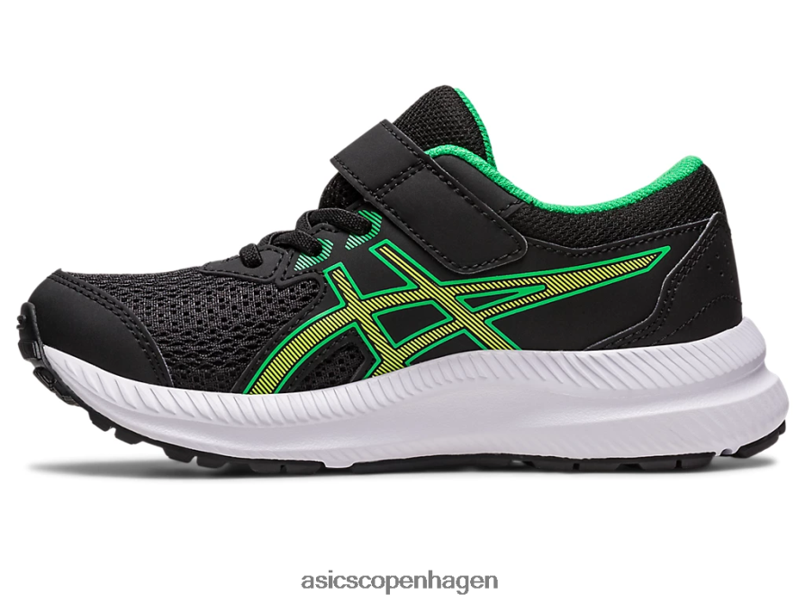 Asics kæmpe 8 førskole sort/limeskal Z206F64243
