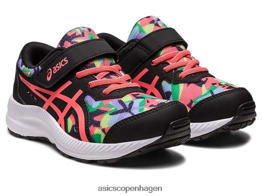 Asics kæmpe 8 førskole sort/papaya Z206F64249