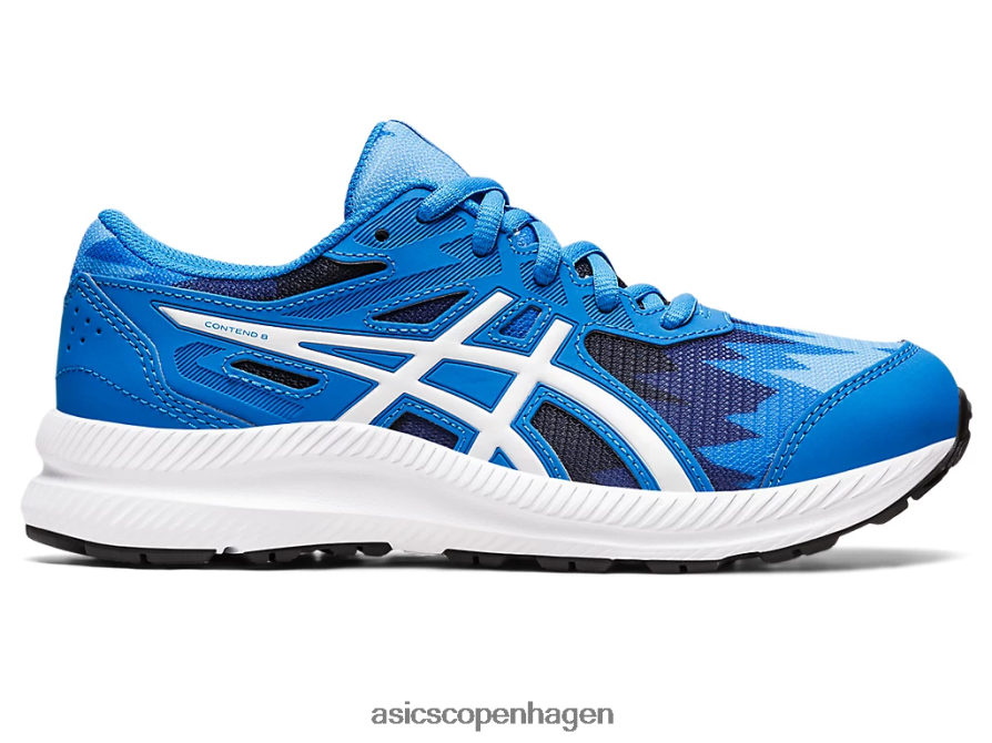 Asics kæmpe 8 klasse skole elektrisk blå/hvid Z206F64345