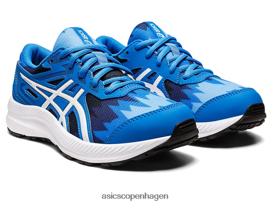 Asics kæmpe 8 klasse skole elektrisk blå/hvid Z206F64345