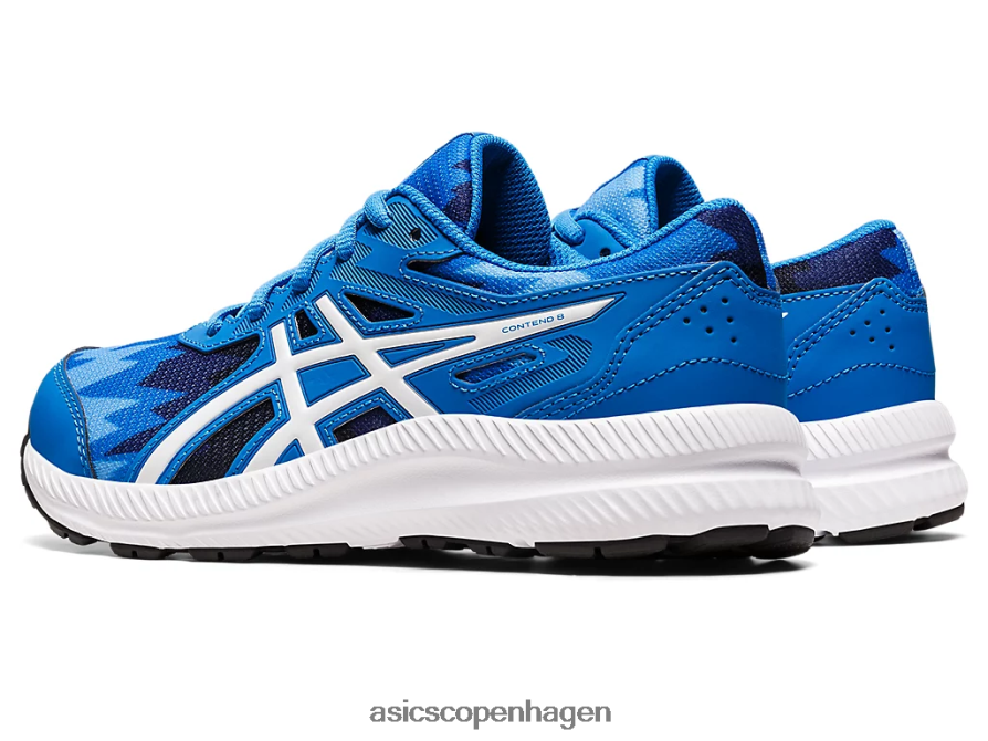 Asics kæmpe 8 klasse skole elektrisk blå/hvid Z206F64345