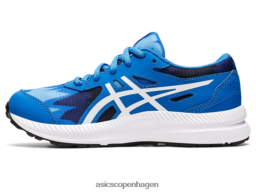 Asics kæmpe 8 klasse skole elektrisk blå/hvid Z206F64345