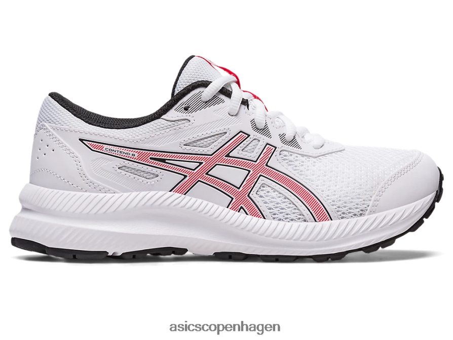 Asics kæmpe 8 klasse skole hvid/elektrisk rød Z206F64281