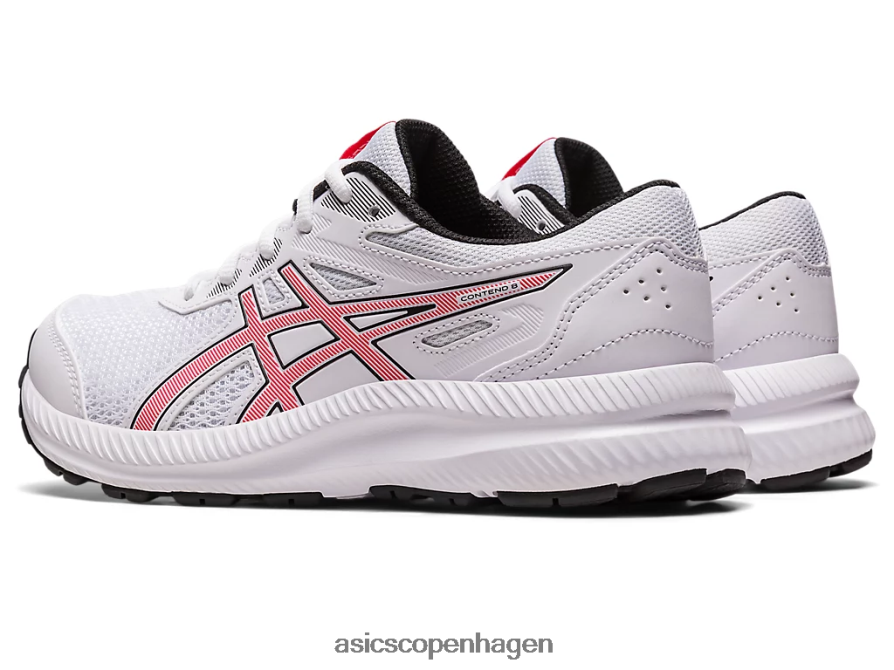 Asics kæmpe 8 klasse skole hvid/elektrisk rød Z206F64281