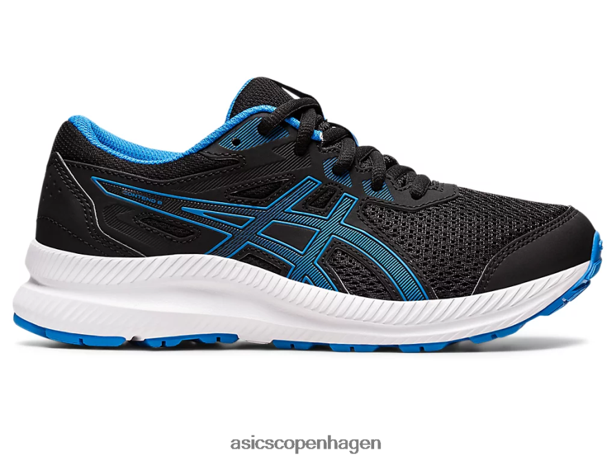 Asics kæmpe 8 klasse skole sort/elektrisk blå Z206F64394