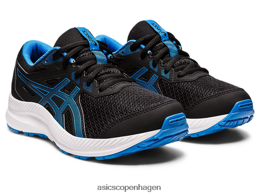 Asics kæmpe 8 klasse skole sort/elektrisk blå Z206F64394