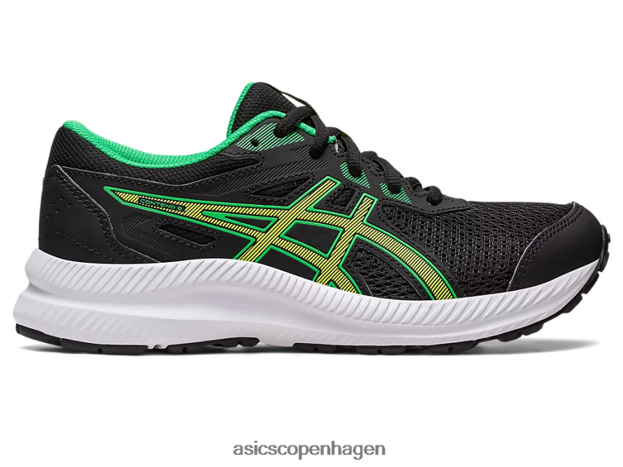 Asics kæmpe 8 klasse skole sort/limeskal Z206F64246