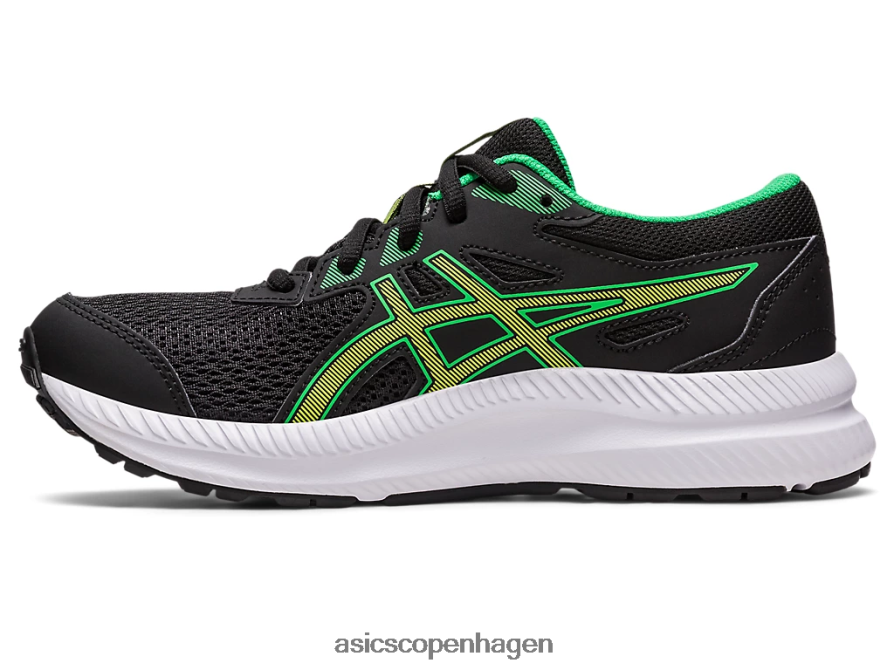 Asics kæmpe 8 klasse skole sort/limeskal Z206F64246