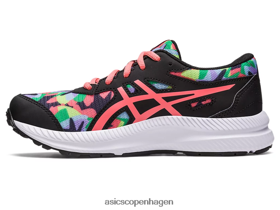 Asics kæmpe 8 klasse skole sort/papaya Z206F64250
