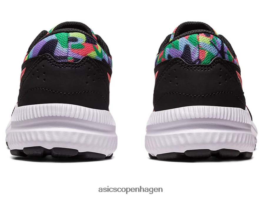 Asics kæmpe 8 klasse skole sort/papaya Z206F64250