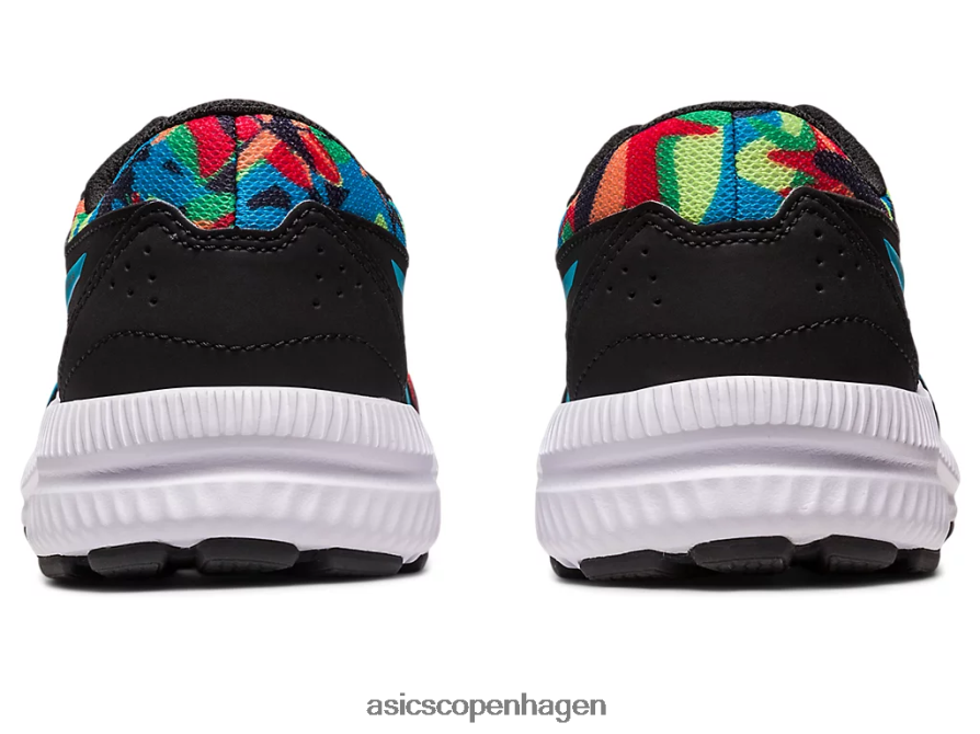 Asics kæmpe 8 klasse skole sort/øblå Z206F64256