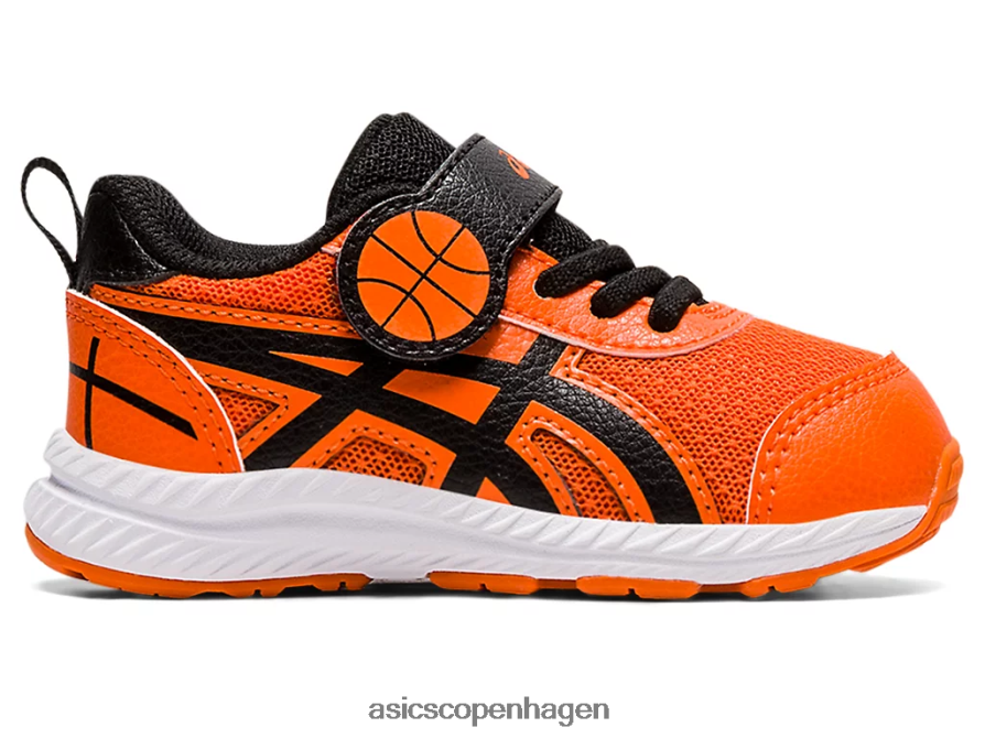Asics kæmper med 7 småbørnsstørrelse habanero/sort Z206F64521