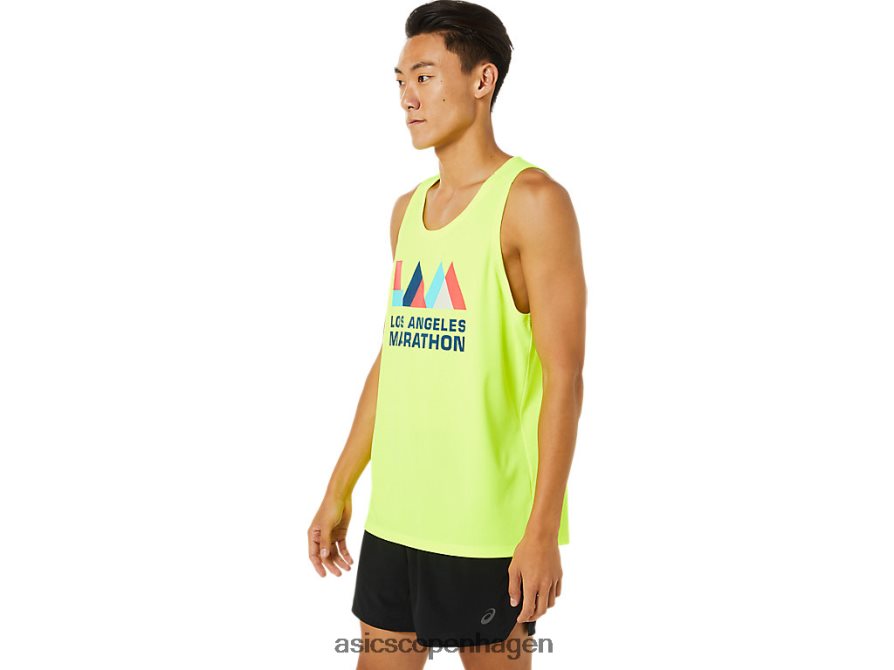 Asics lam ready-set ii singlet sikkerhedsgul Z206F61619