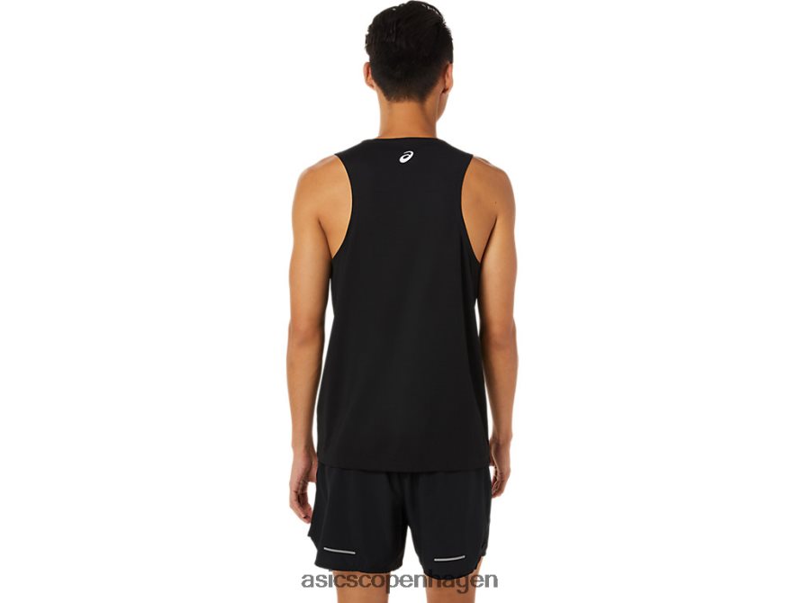 Asics lam ready-set ii singlet ydeevne sort Z206F61617
