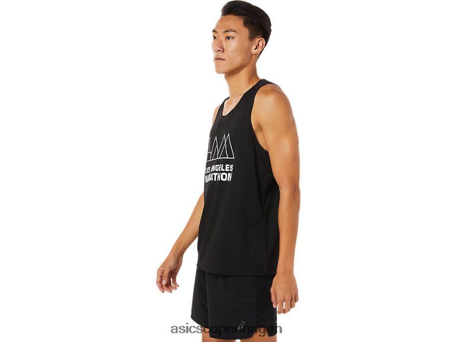Asics lam ready-set ii singlet ydeevne sort Z206F61617