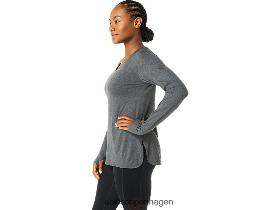 Asics langærmet lyng top mørkegrå lyng Z206F63690