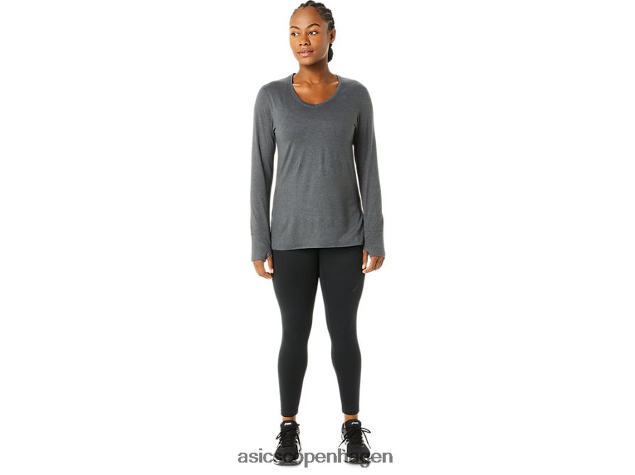 Asics langærmet lyng top mørkegrå lyng Z206F63690