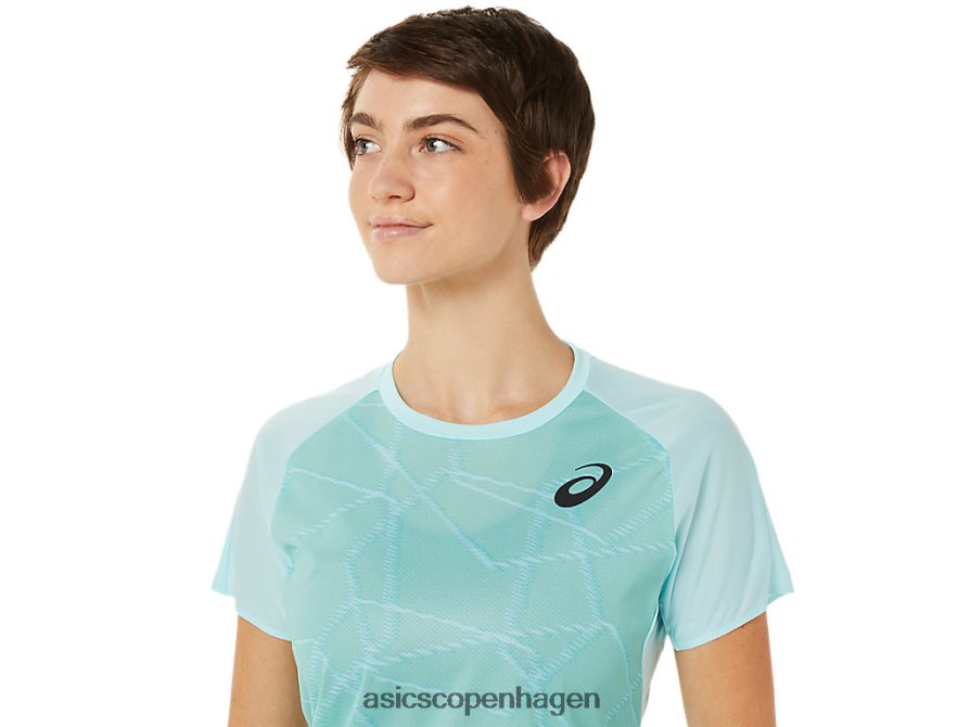 Asics let kortærmet top klar blå Z206F63263