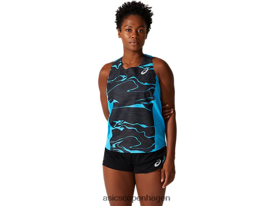 Asics let mesh singlet digital aqua Z206F64075