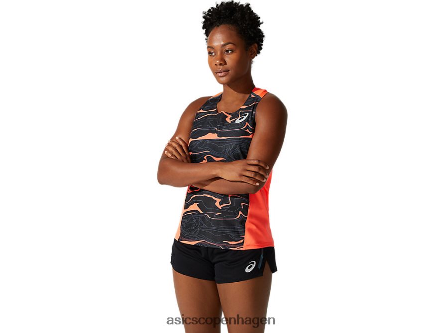 Asics let mesh singlet flash koral Z206F64062
