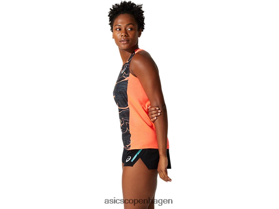 Asics let mesh singlet flash koral Z206F64062