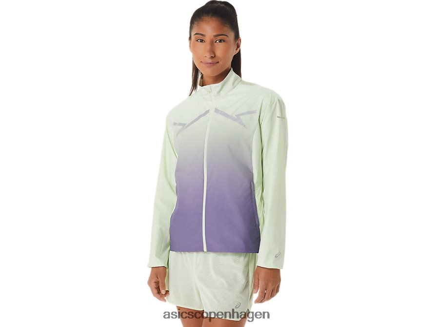 Asics lite-show jakke hviskegrøn/støvet lilla Z206F62334
