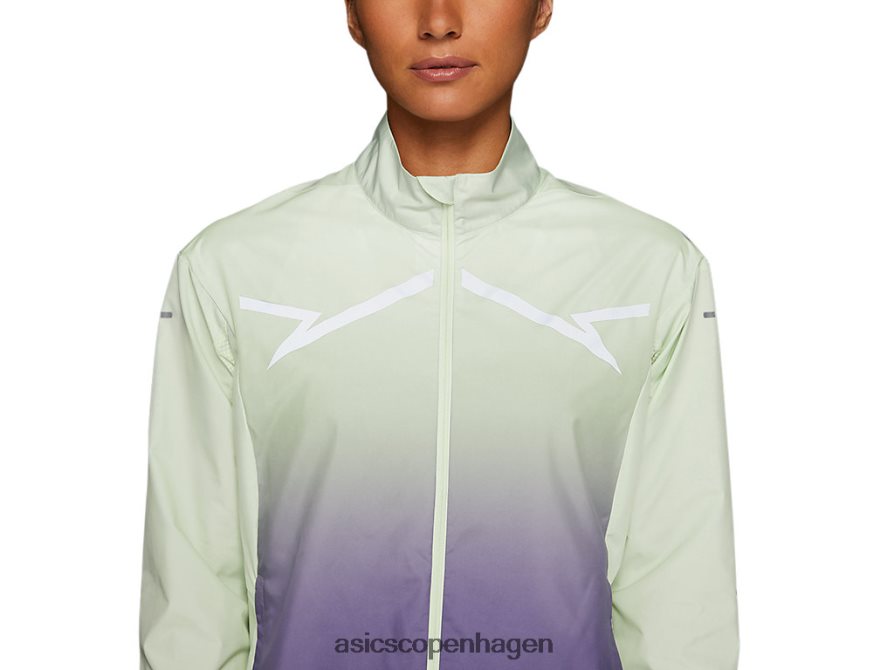 Asics lite-show jakke hviskegrøn/støvet lilla Z206F62334