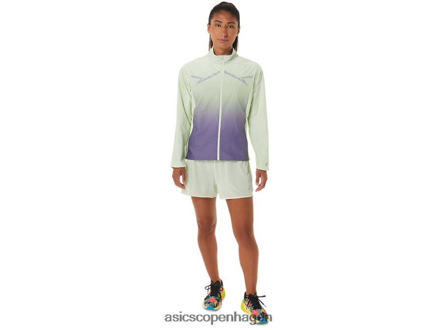 Asics lite-show jakke hviskegrøn/støvet lilla Z206F62334