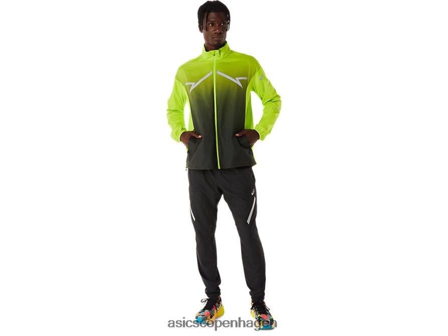 Asics lite-show jakke limeskal/performance sort Z206F6238