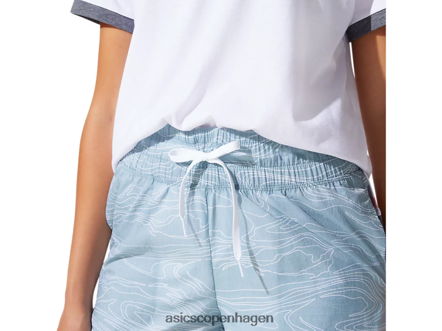 Asics luftig vævet kort røg blå Z206F64071