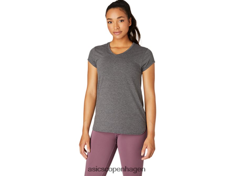 Asics lyng vneck top mørkegrå lyng Z206F64092